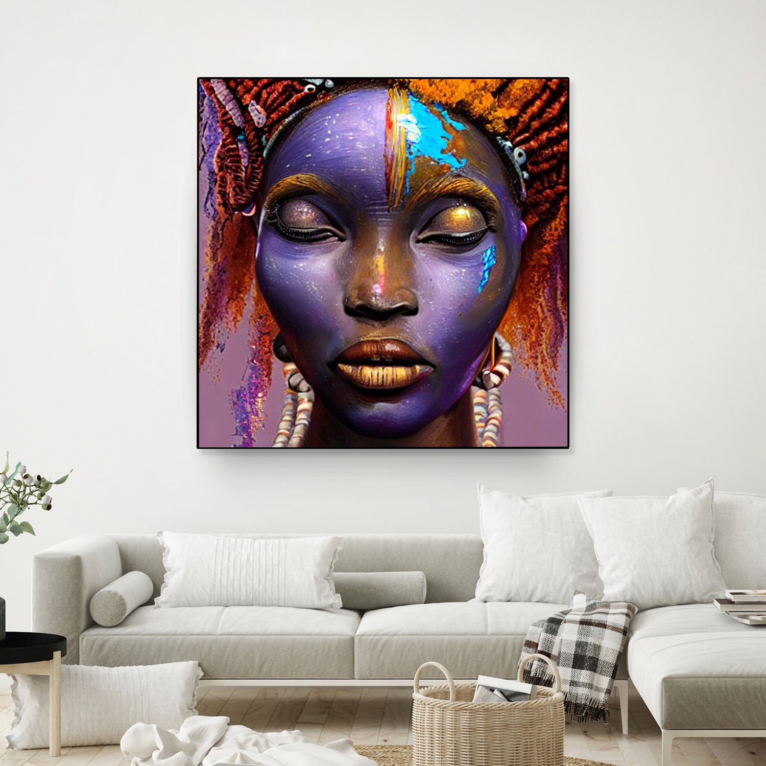 African by Faruk Soyarat on GIANT ART - blue digital painting