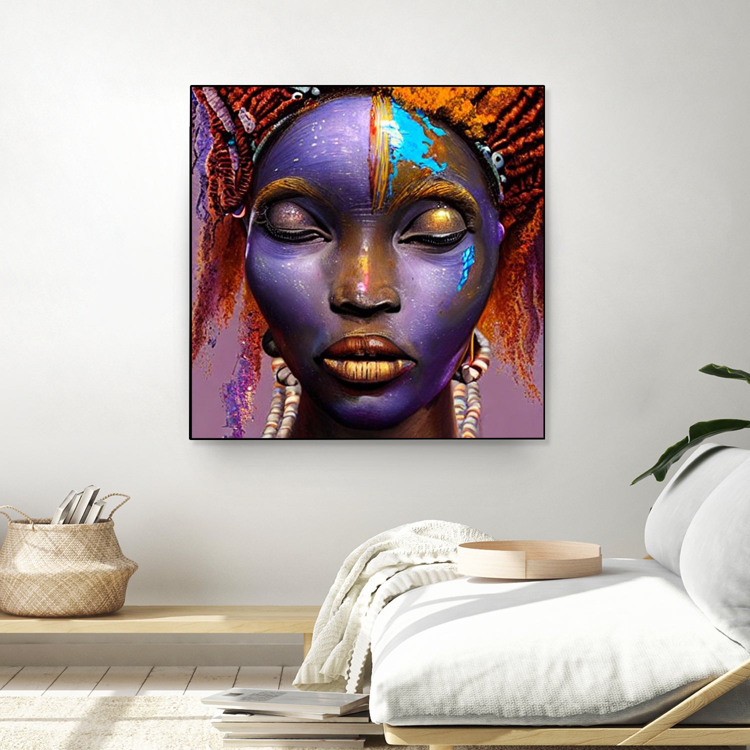 African by Faruk Soyarat on GIANT ART - blue digital painting