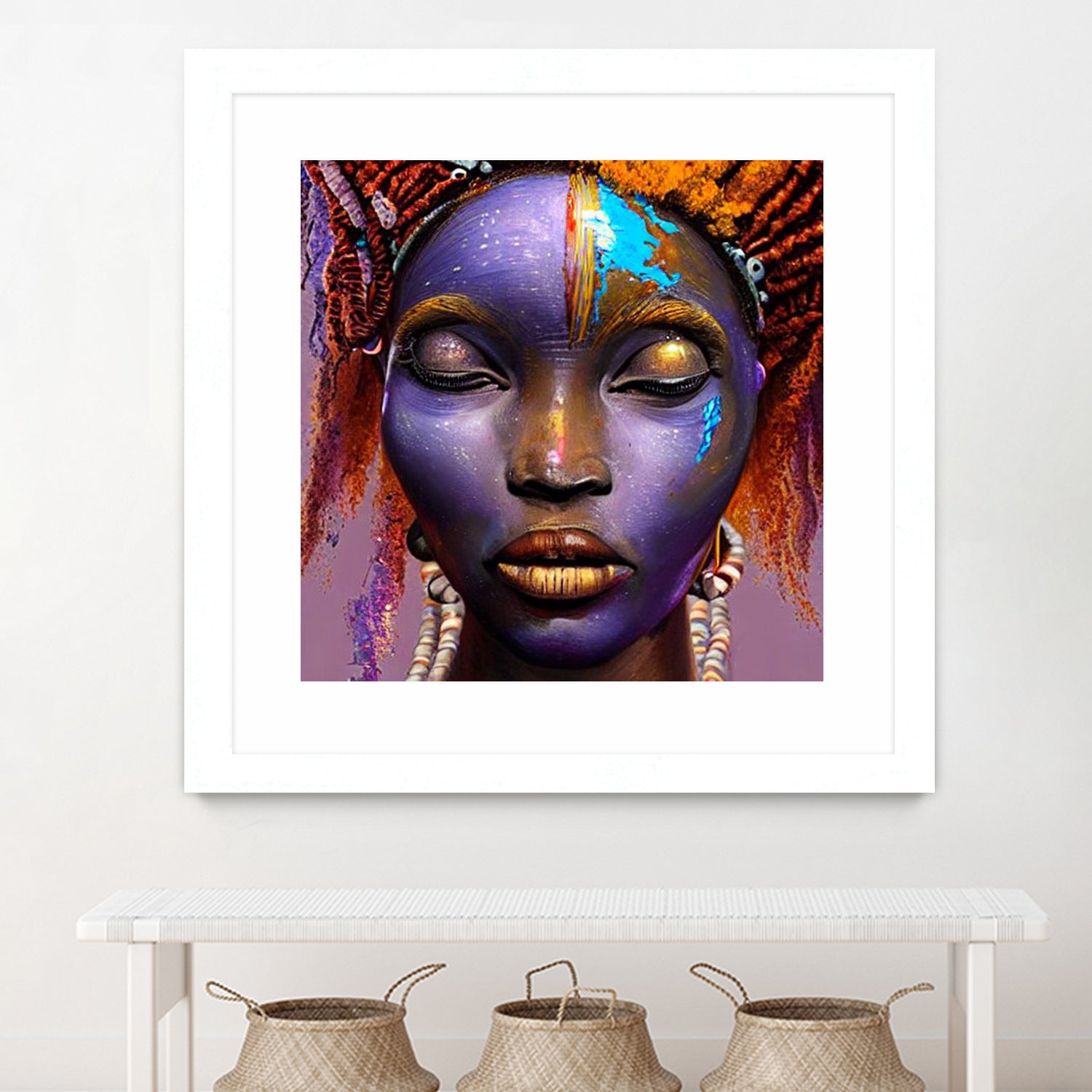 African by Faruk Soyarat on GIANT ART - blue digital painting