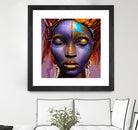 African by Faruk Soyarat on GIANT ART - blue digital painting