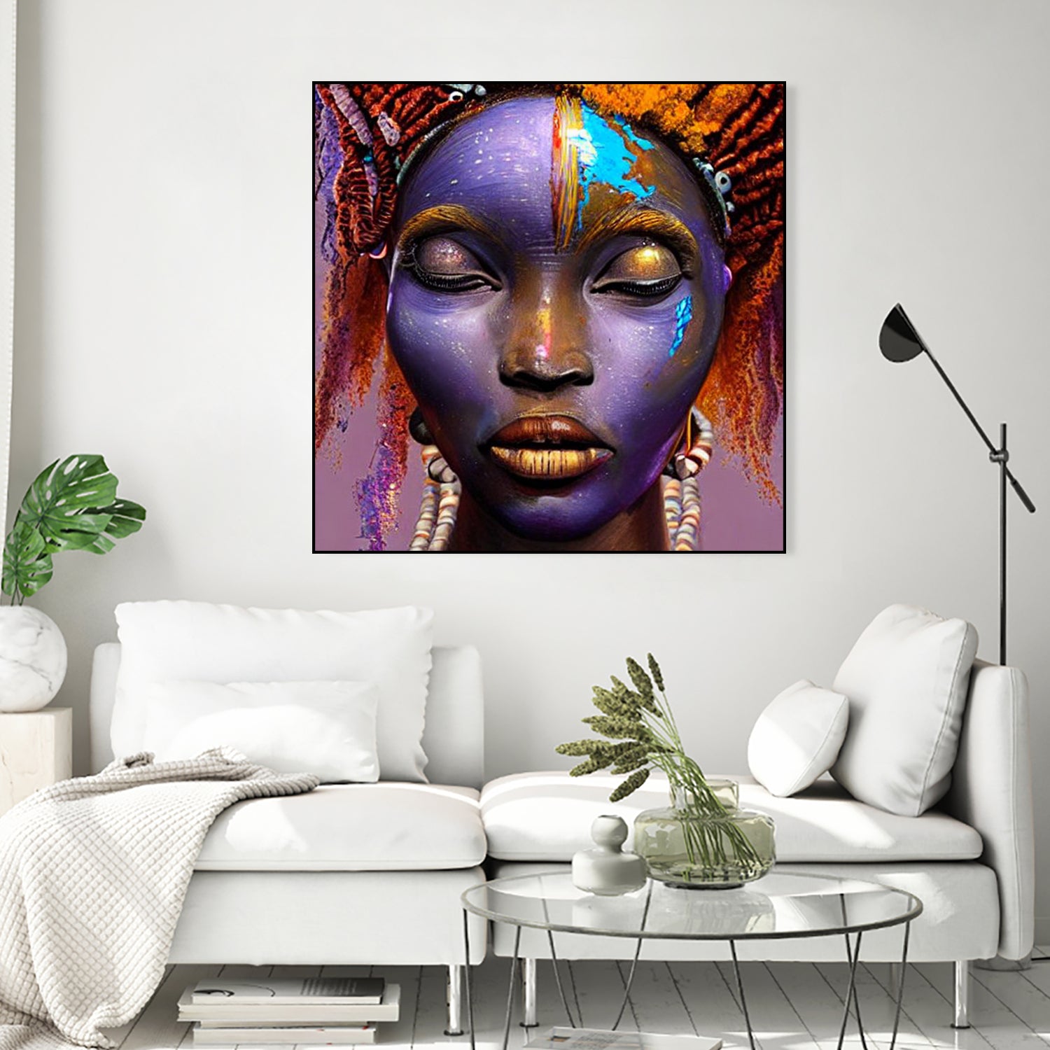 African by Faruk Soyarat on GIANT ART - blue digital painting