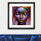 African by Faruk Soyarat on GIANT ART - blue digital painting