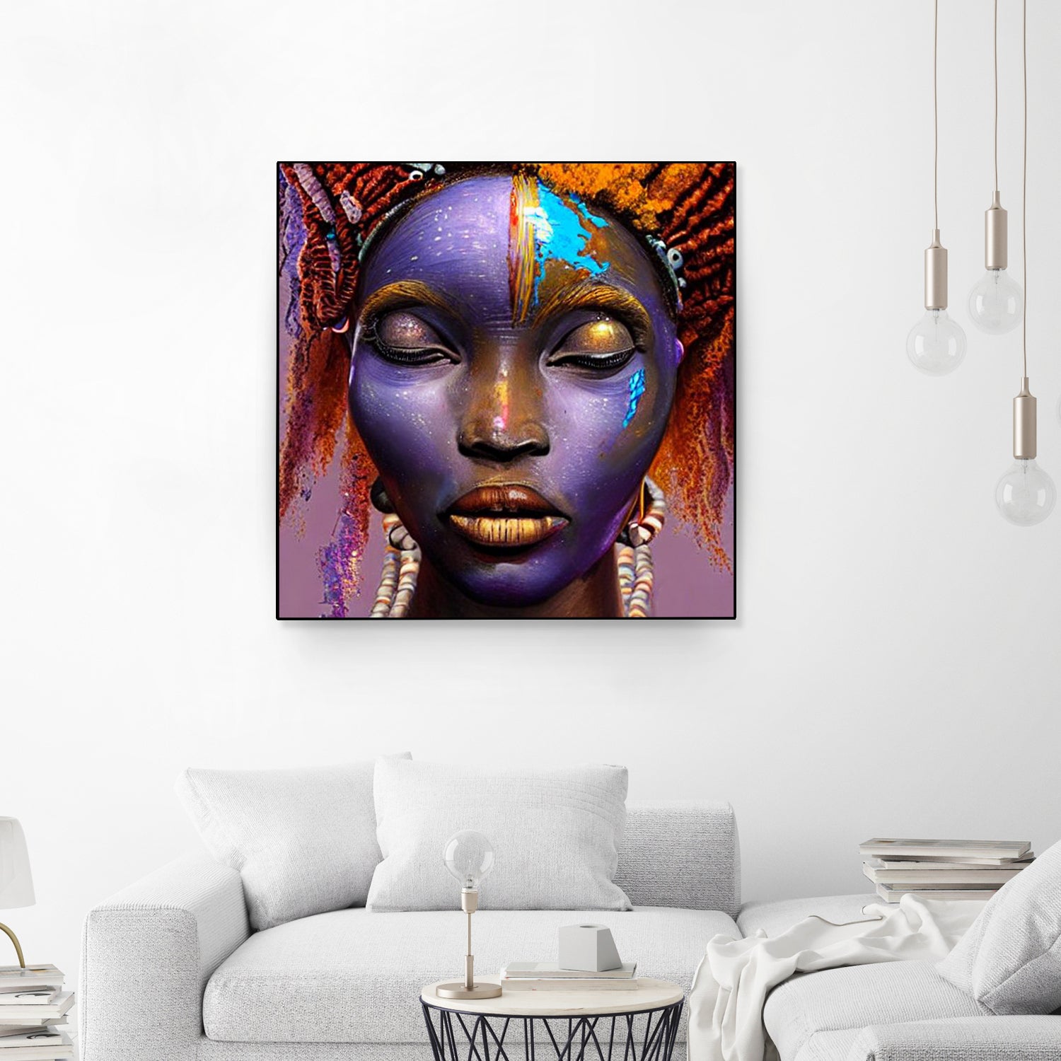 African by Faruk Soyarat on GIANT ART - blue digital painting