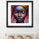 African by Faruk Soyarat on GIANT ART - blue digital painting