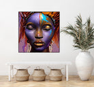 African by Faruk Soyarat on GIANT ART - blue digital painting