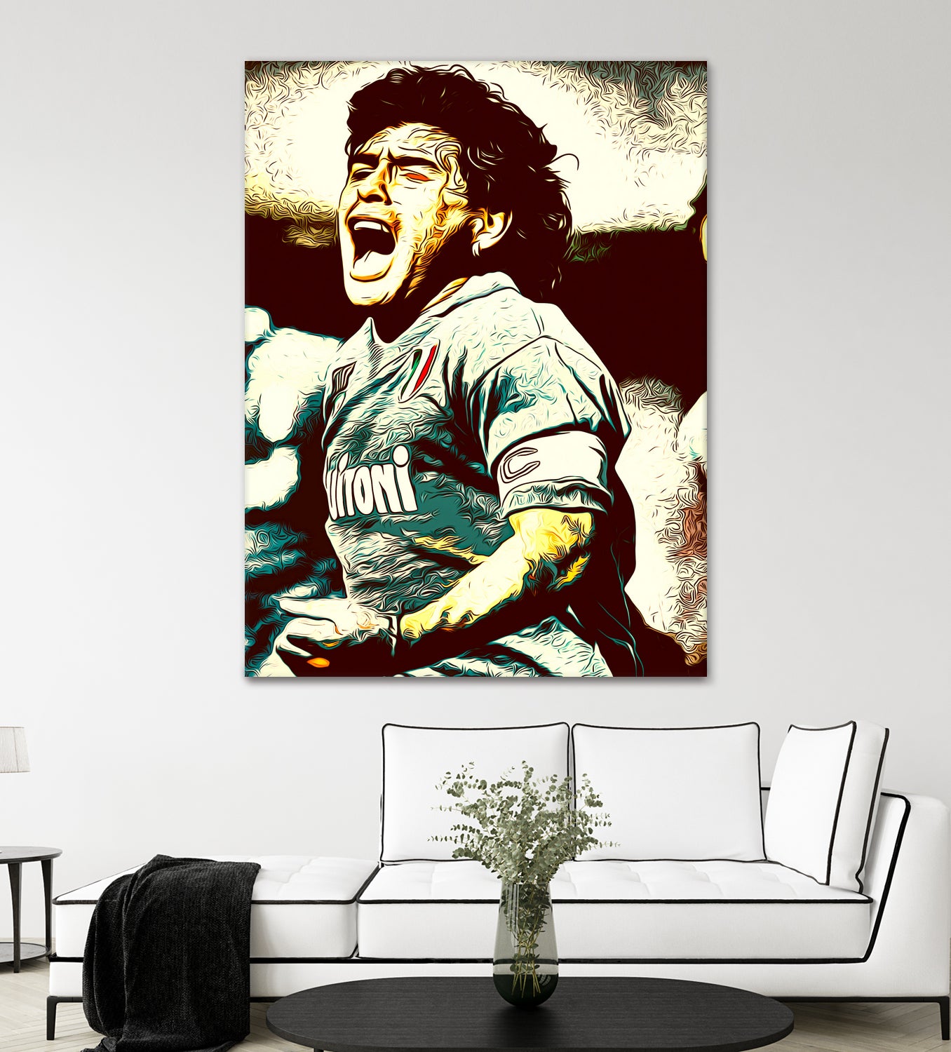 MARADONA SOCCER SPORT by MAX HARD on GIANT ART - orange vector illustration