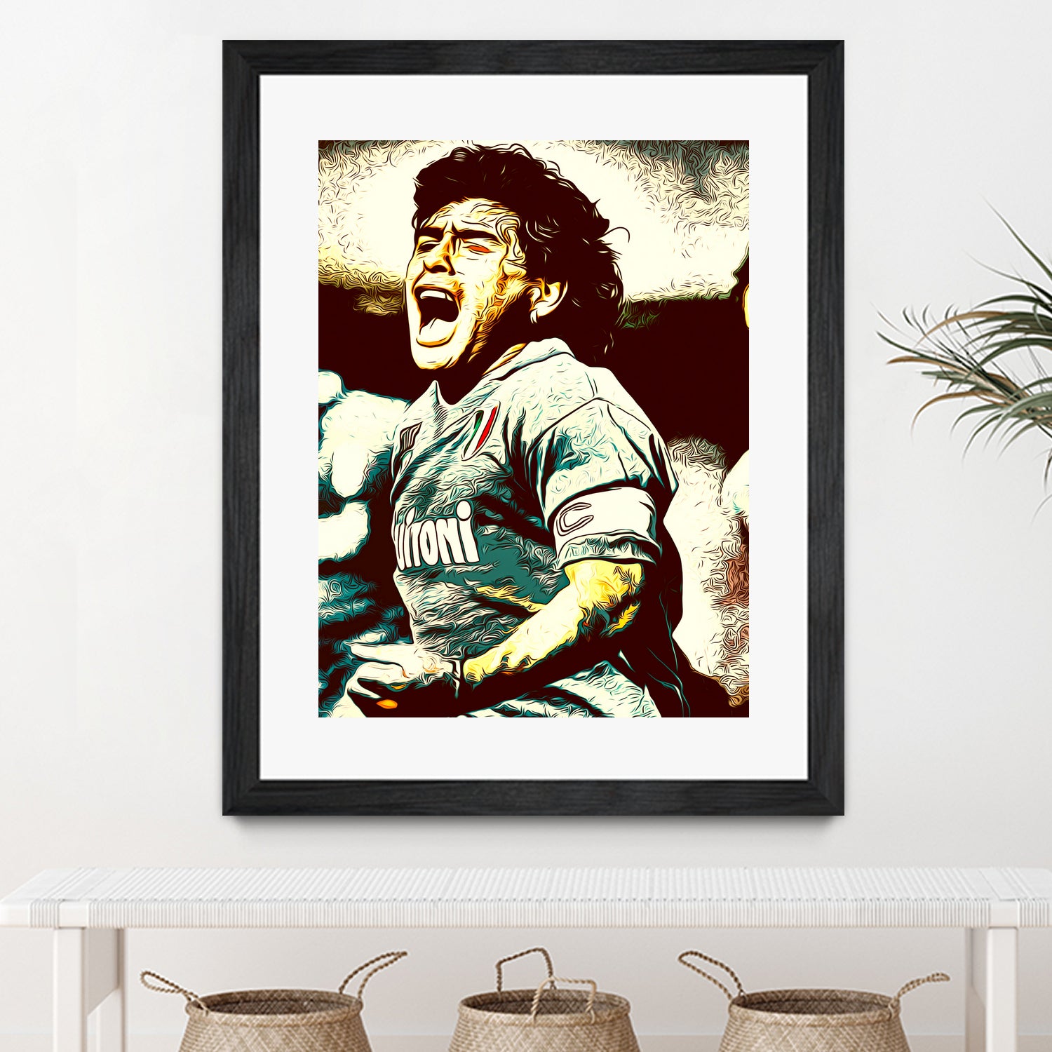 MARADONA SOCCER SPORT by MAX HARD on GIANT ART - orange vector illustration