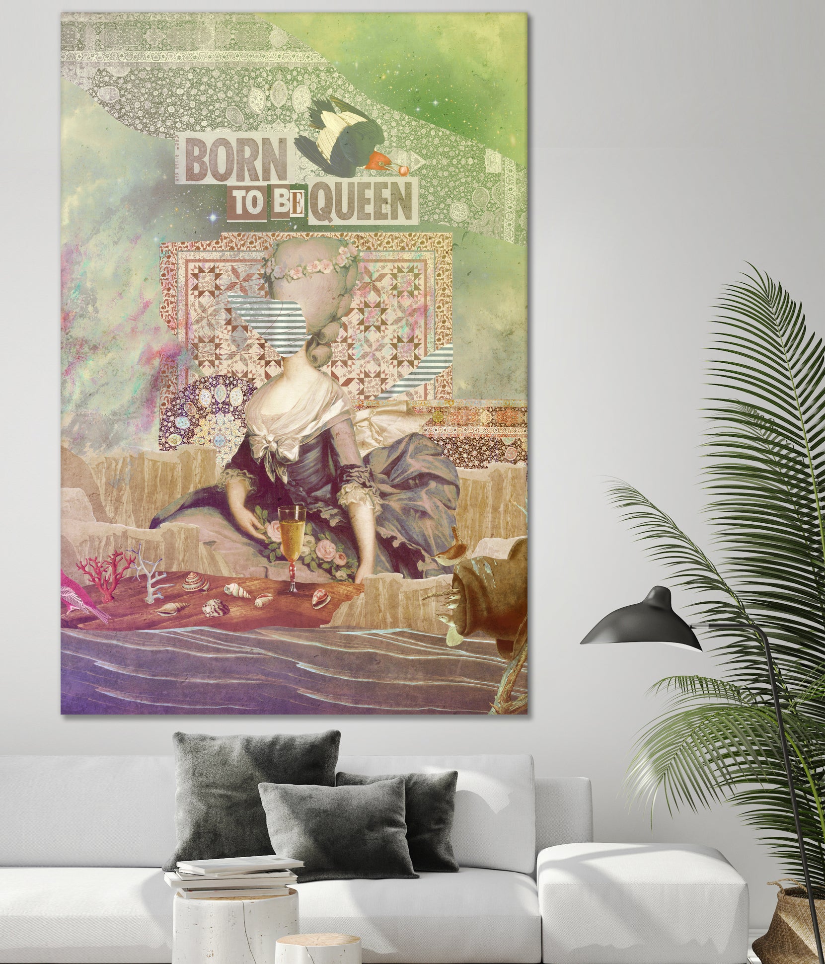 Born To Be Queen by Marcel Lisboa on GIANT ART - green digital painting