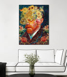 van Gogh floral by edson ramos on GIANT ART - blue photo manipulation