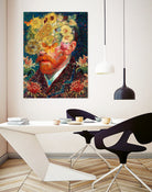 van Gogh floral by edson ramos on GIANT ART - blue photo manipulation