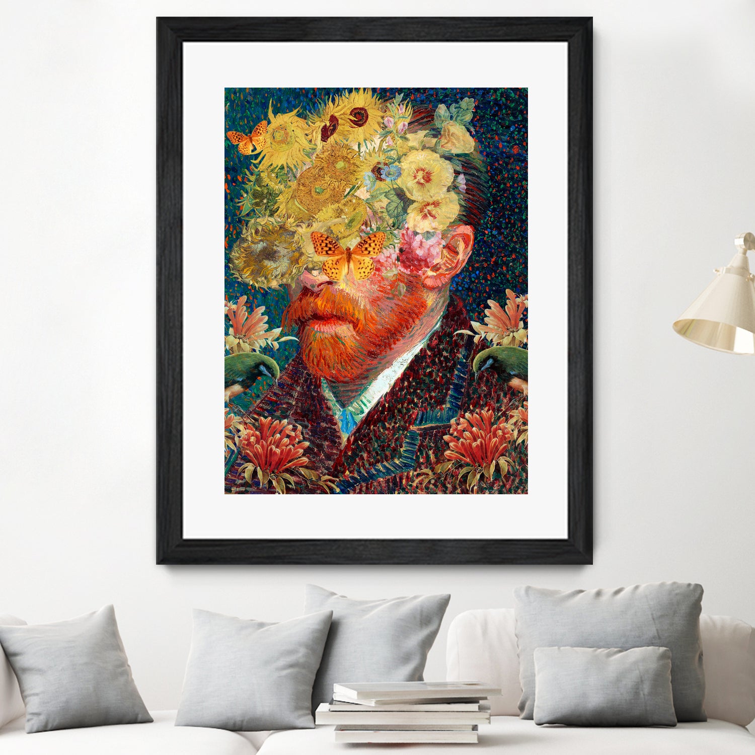 van Gogh floral by edson ramos on GIANT ART - blue photo manipulation