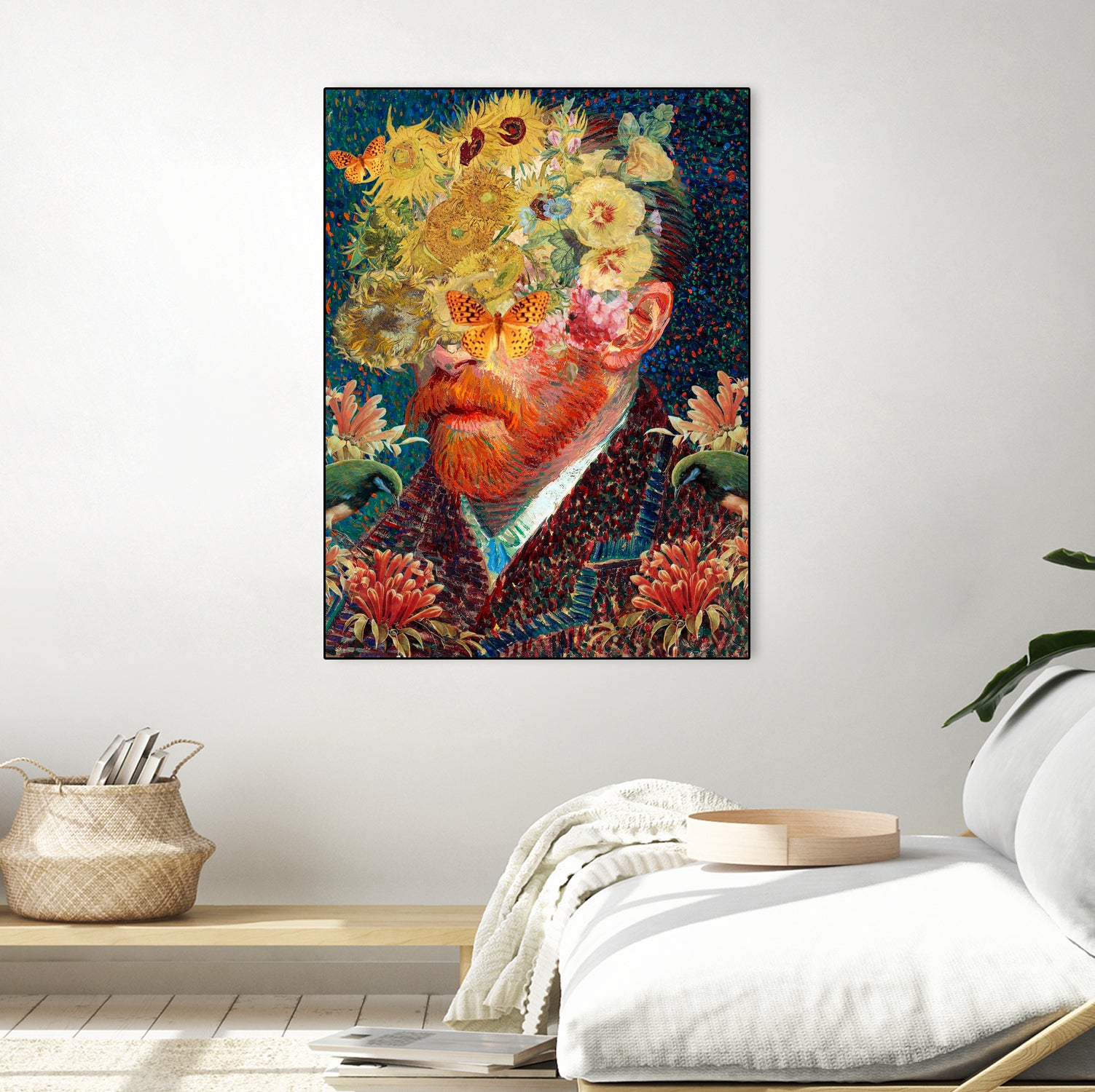 van Gogh floral by edson ramos on GIANT ART - blue photo manipulation