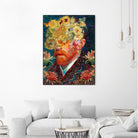 van Gogh floral by edson ramos on GIANT ART - blue photo manipulation