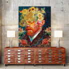 van Gogh floral by edson ramos on GIANT ART - blue photo manipulation