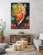 van Gogh floral by edson ramos on GIANT ART - blue photo manipulation