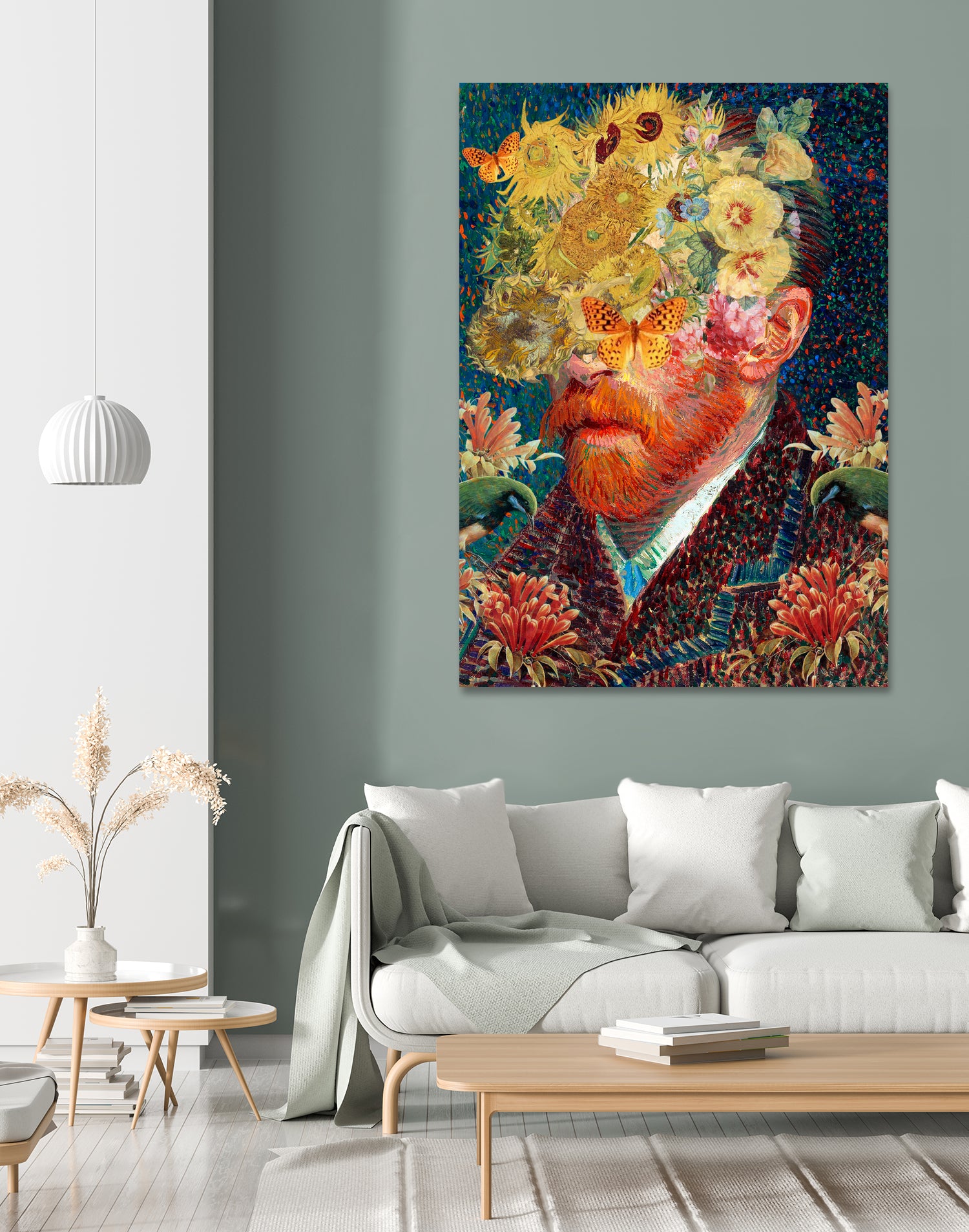 van Gogh floral by edson ramos on GIANT ART - blue photo manipulation