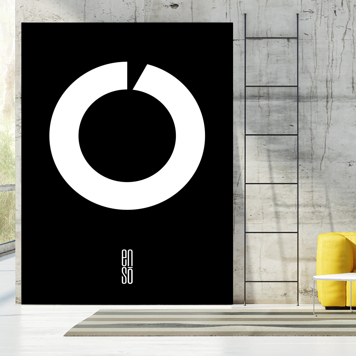 ENSO IN SWITZERLAND by Paolo Bordegoni on GIANT ART - black typography