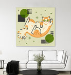 CATS_2 by Filomena Fidalgo on GIANT ART - green digital drawing