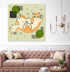 CATS_2 by Filomena Fidalgo on GIANT ART - green digital drawing