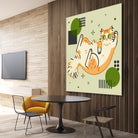 CATS_2 by Filomena Fidalgo on GIANT ART - green digital drawing