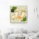 CATS_2 by Filomena Fidalgo on GIANT ART - green digital drawing