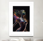 Woman from colors splash by Studio OMG on GIANT ART - gray digital painting