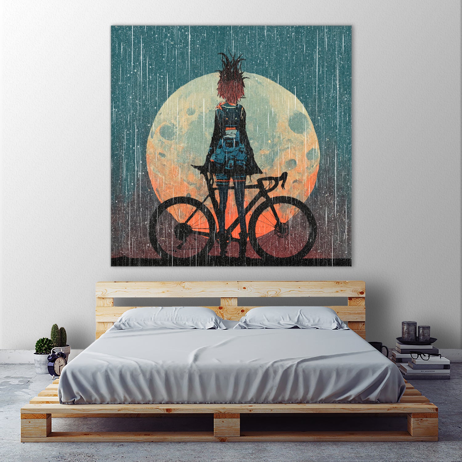 MTB Downhill and Wild Riders by Ilya Danilov on GIANT ART - gray digital painting