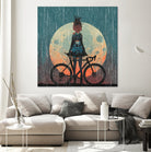 MTB Downhill and Wild Riders by Ilya Danilov on GIANT ART - gray digital painting