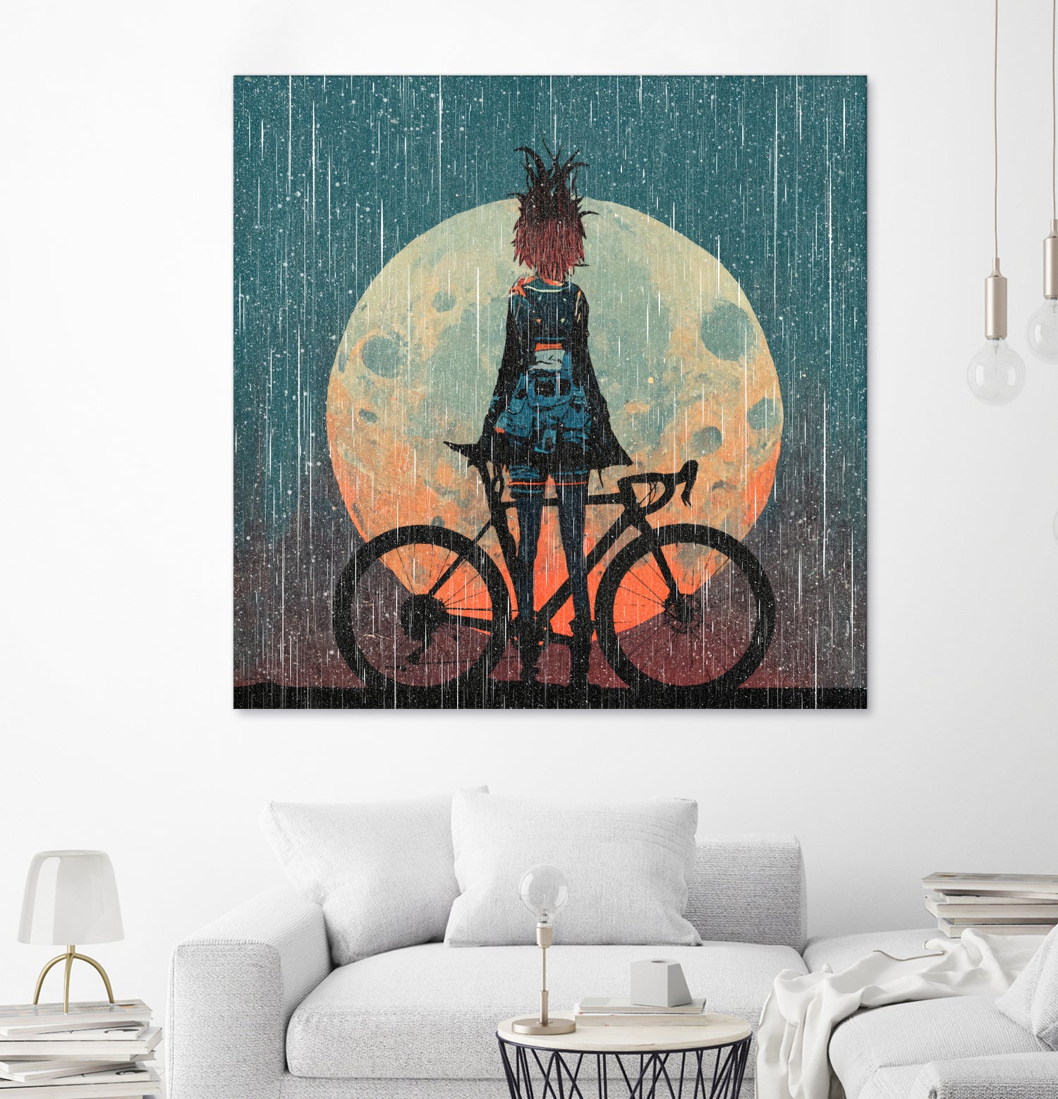 MTB Downhill and Wild Riders by Ilya Danilov on GIANT ART - gray digital painting