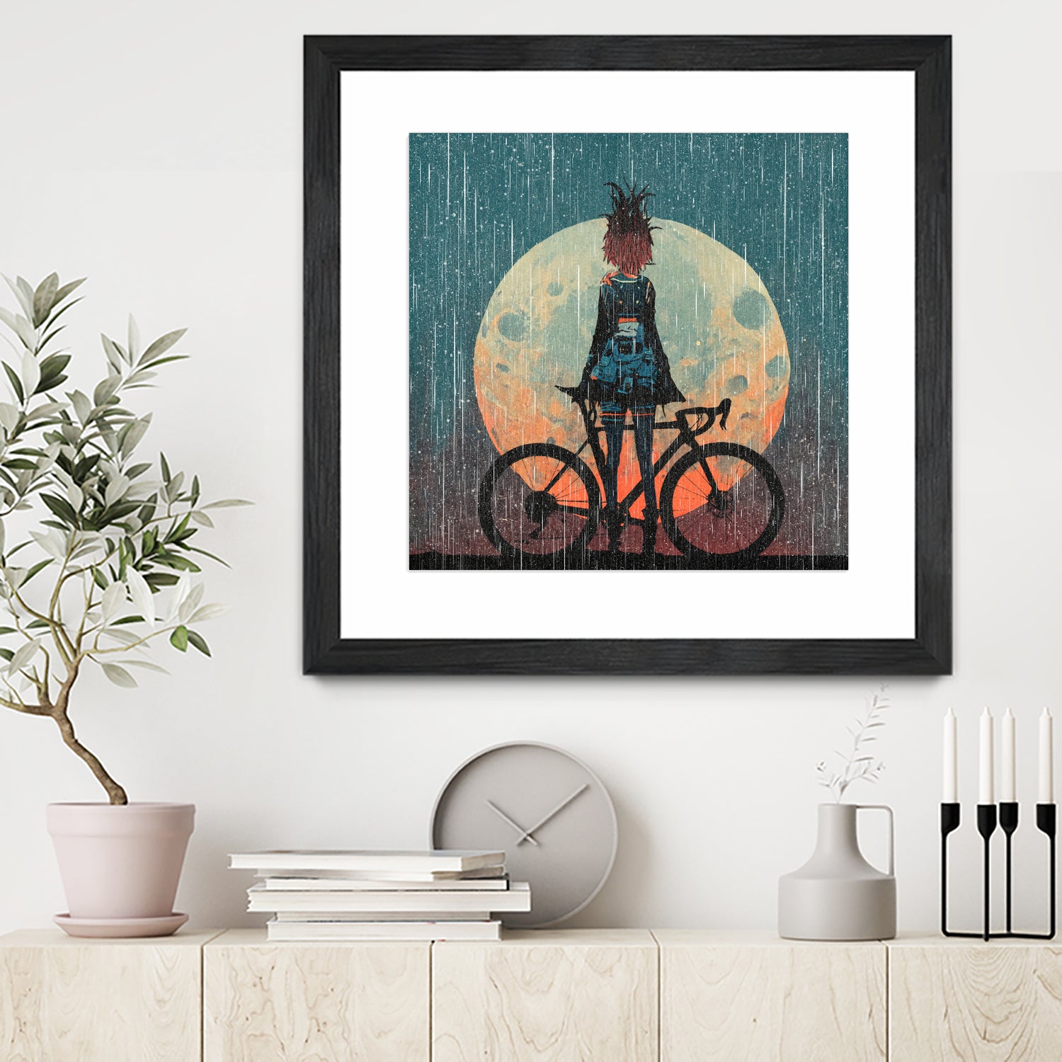 MTB Downhill and Wild Riders by Ilya Danilov on GIANT ART - gray digital painting