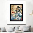 Dragonzord in Japan by Antonio Camarena on GIANT ART - black digital painting