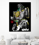 Dragonzord watercolor by Antonio Camarena on GIANT ART - white digital painting