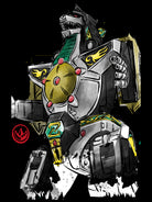 Dragonzord watercolor by Antonio Camarena on GIANT ART - white digital painting