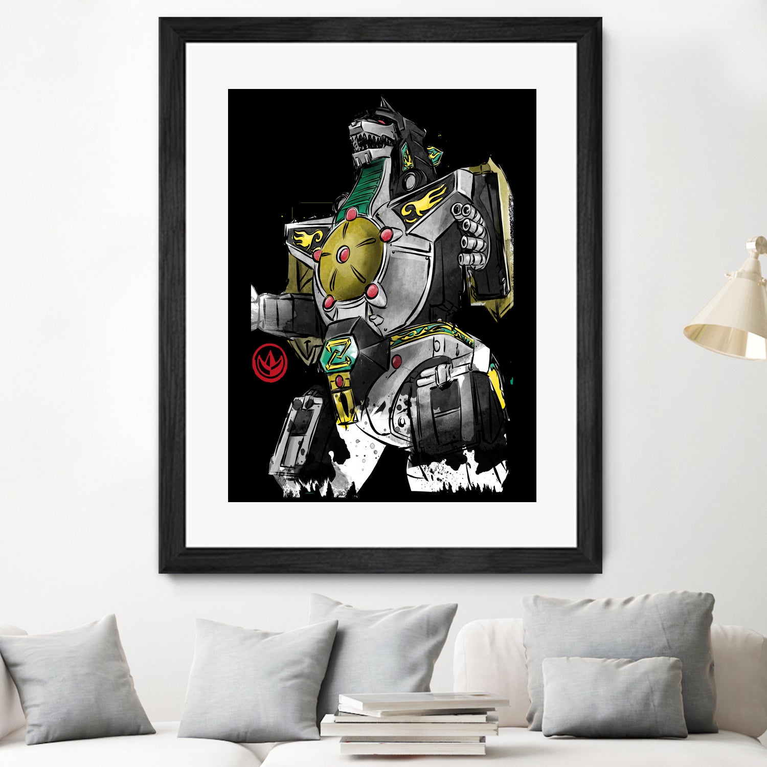 Dragonzord watercolor by Antonio Camarena on GIANT ART - white digital painting