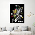 Dragonzord watercolor by Antonio Camarena on GIANT ART - white digital painting