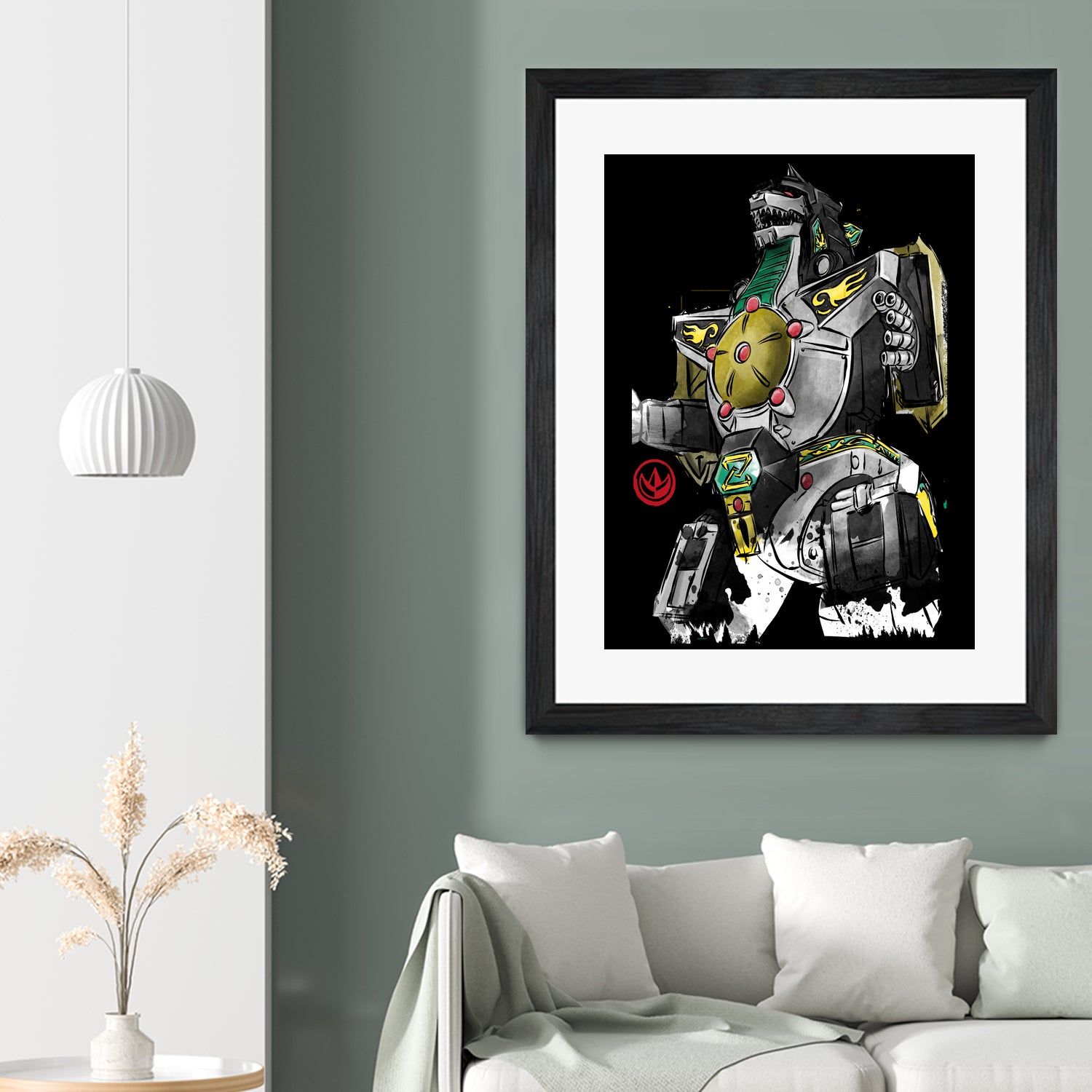 Dragonzord watercolor by Antonio Camarena on GIANT ART - white digital painting