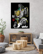 Dragonzord watercolor by Antonio Camarena on GIANT ART - white digital painting