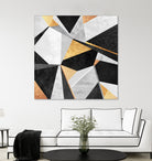 Geometry / Gold by Elisabeth Fredriksson on GIANT ART - yellow mixed media