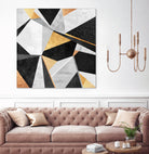 Geometry / Gold by Elisabeth Fredriksson on GIANT ART - yellow mixed media