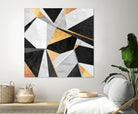 Geometry / Gold by Elisabeth Fredriksson on GIANT ART - yellow mixed media