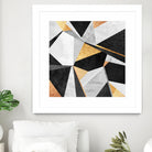 Geometry / Gold by Elisabeth Fredriksson on GIANT ART - yellow mixed media