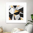 Geometry / Gold by Elisabeth Fredriksson on GIANT ART - yellow mixed media