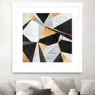 Geometry / Gold by Elisabeth Fredriksson on GIANT ART - yellow mixed media