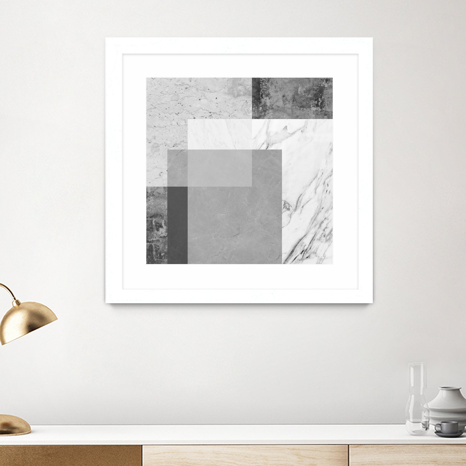 Concrete geometry 04 by Vitor Costa on GIANT ART - gray digital painting