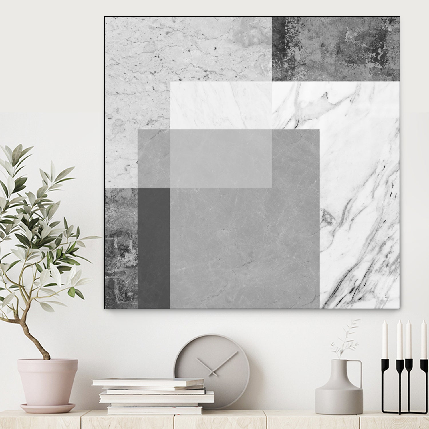 Concrete geometry 04 by Vitor Costa on GIANT ART - gray digital painting