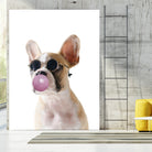 Dog With Bubble Gum by miguel angel romero franco on GIANT ART - pink photo manipulation