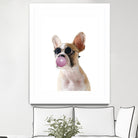 Dog With Bubble Gum by miguel angel romero franco on GIANT ART - pink photo manipulation