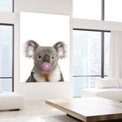 koala with bubble gum by miguel angel romero franco on GIANT ART - gray photo manipulation