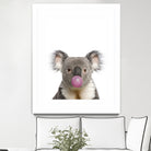 koala with bubble gum by miguel angel romero franco on GIANT ART - gray photo manipulation