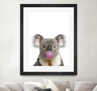 koala with bubble gum by miguel angel romero franco on GIANT ART - gray photo manipulation